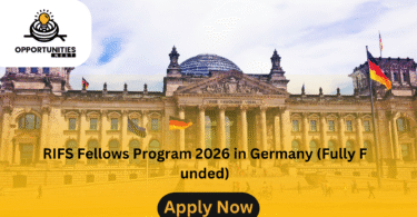 RIFS Fellows Program 2026 in Germany (Fully Funded)