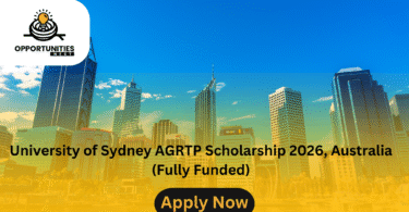 University of Sydney AGRTP Scholarship 2026, Australia (Fully Funded)
