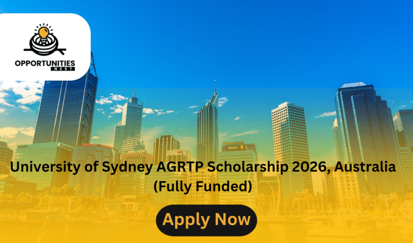University of Sydney AGRTP Scholarship 2026, Australia (Fully Funded)