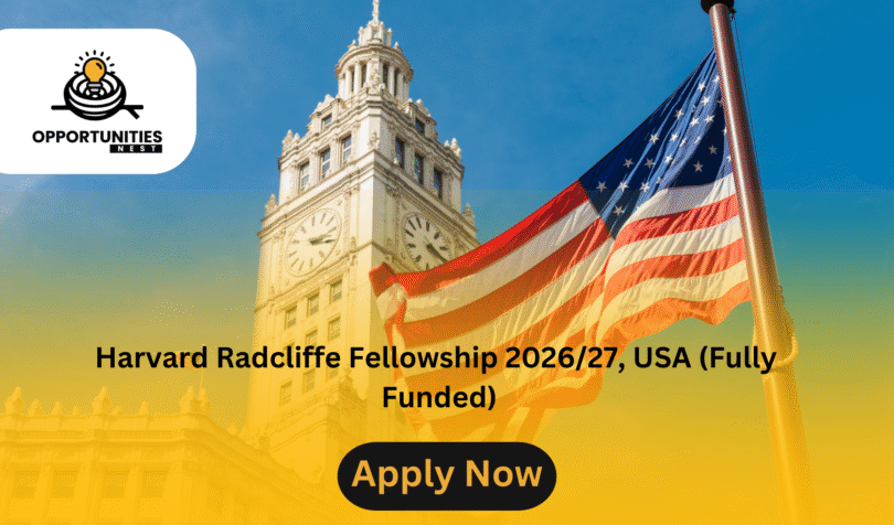 Harvard Radcliffe Fellowship 202627, USA (Fully Funded