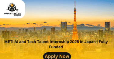 METI AI and Tech Talent Internship 2025 in Japan | Fully Funded