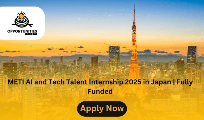 METI AI and Tech Talent Internship 2025 in Japan | Fully Funded